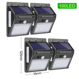 Luz de Segurança com Painel Solar e Sensor de Movimento
