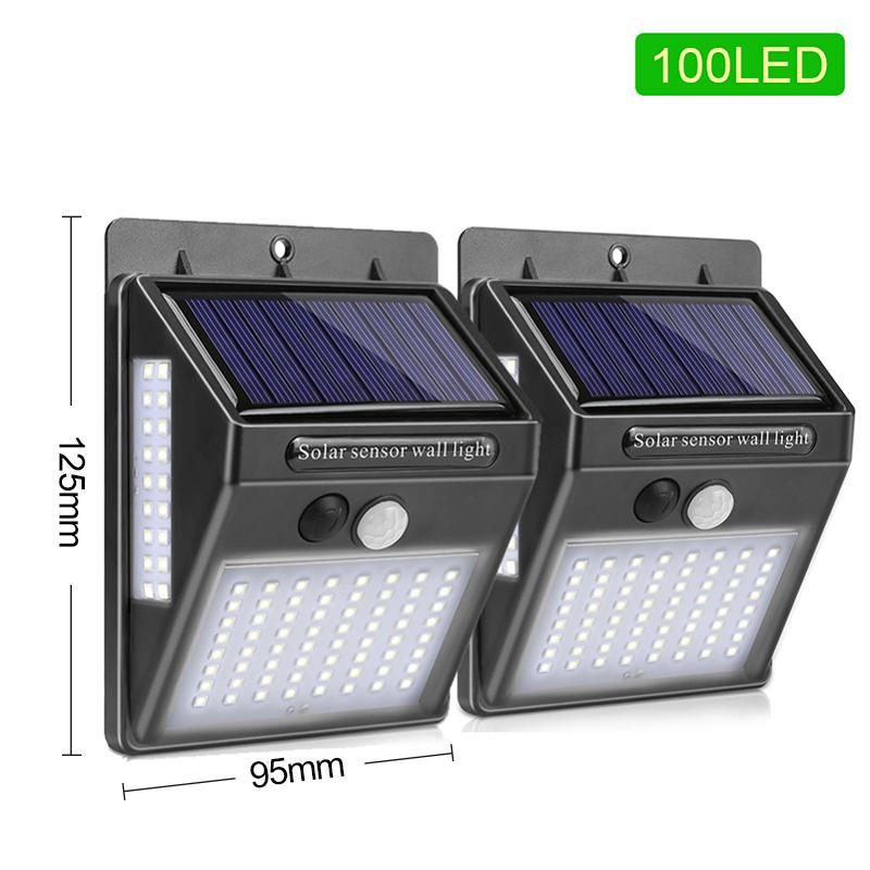 Luz de Segurança com Painel Solar e Sensor de Movimento