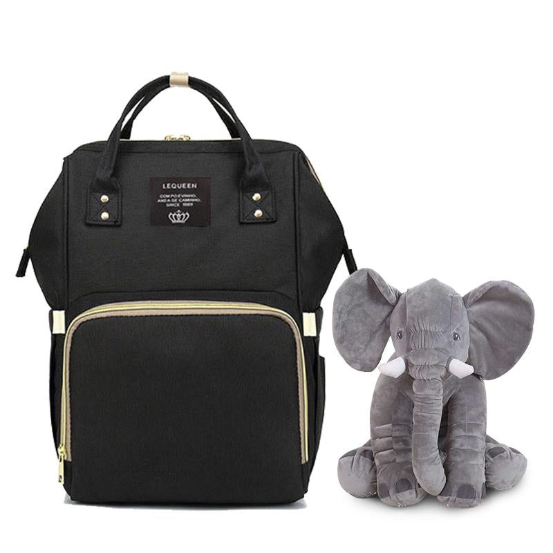 Bolsa Maternidade L'equeen®️ + Brinde Elefantinho Soninho 40cm