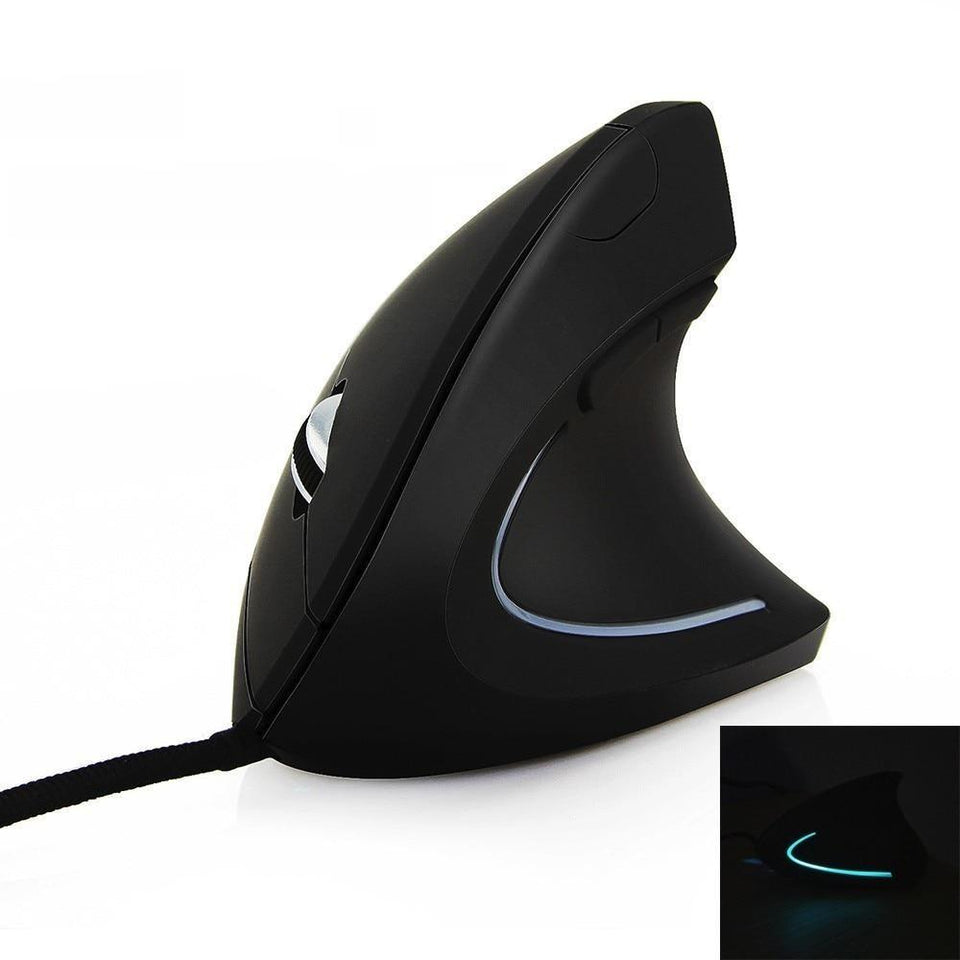 Mouse Ergonômico/Vertical Com fio