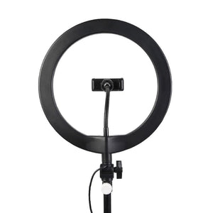 Ring Light Profissional Luxe Silver - Anel de 25,5 cm (Com Tripé 1,80m)